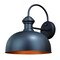 Vaxcel Franklin 1 Light Dusk to Dawn Bronze Gold Farmhouse Barn Dome Outdoor Wall Lantern T0347 - alternate 1